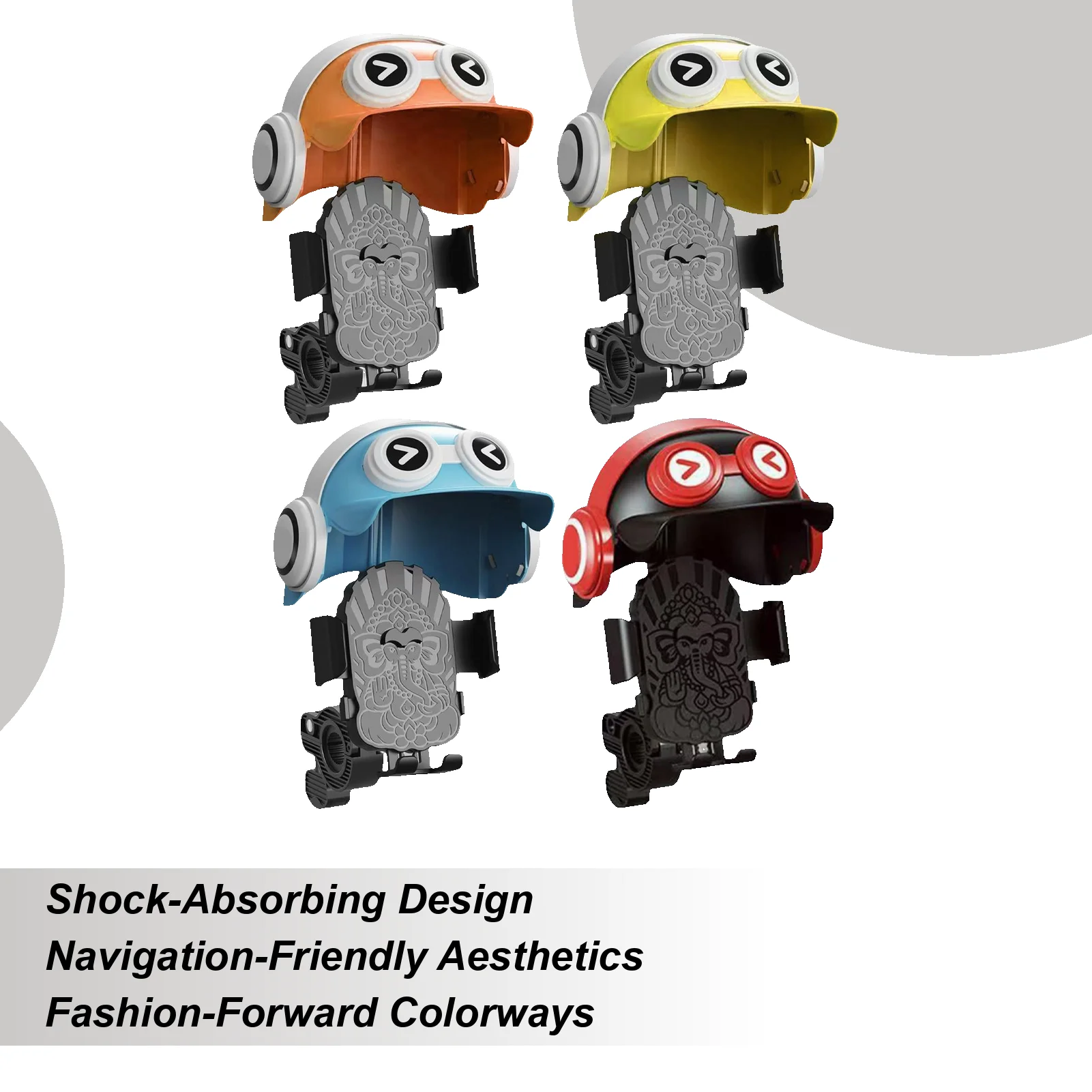 

Маленький мотоциклетный шлем, держатель для телефона, водонепроницаемая шляпа от солнца, шлем со слоном, навигационная опорная рамка, дождевик для велосипеде