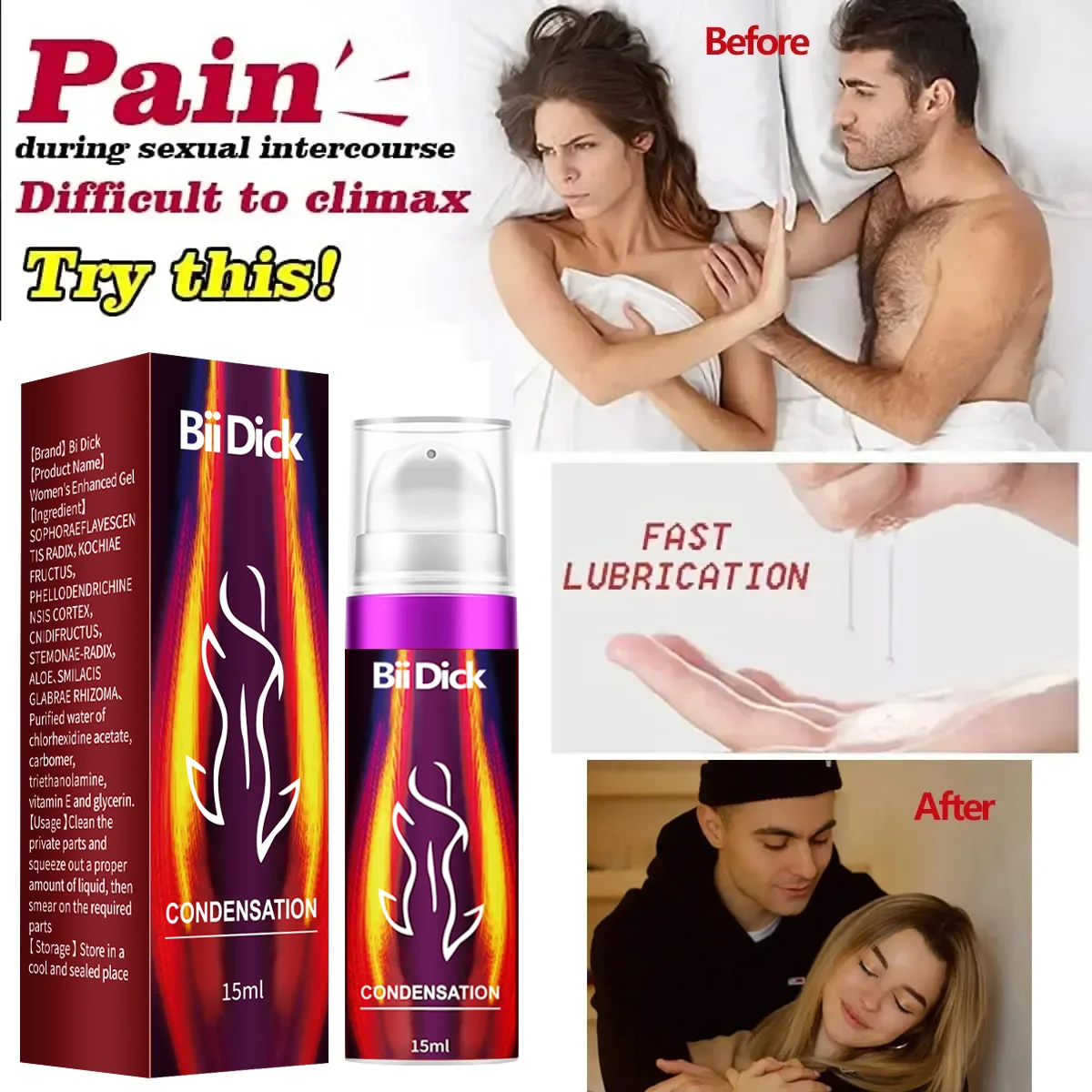 Intense Orgasmic Gel Sex Drops Pheromone Exciter Aphrodisiac for Women Orgasm Vagina Tightening Moistening Increase Stimulant