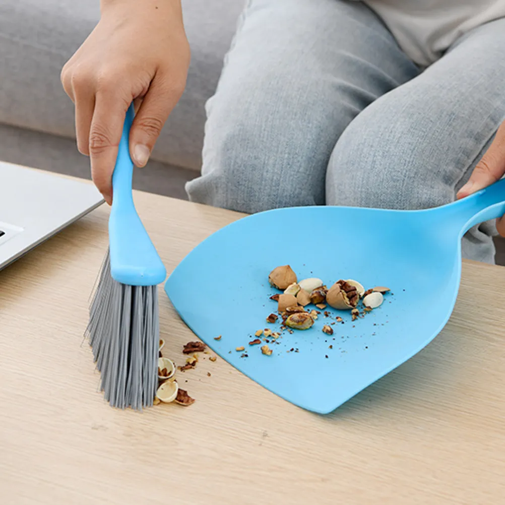 

Набор для уборки рабочего стола: мини-щетка и совок, компактное хранение, для дома, офиса, автомобиля, быстрая уборка беспорядка