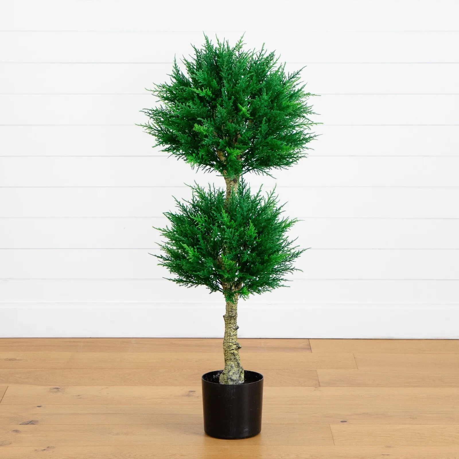 

4' Топиарий Двойной Шарик Кипарис Искусственное Дерево УФ В помещении/на открытом воздухе.