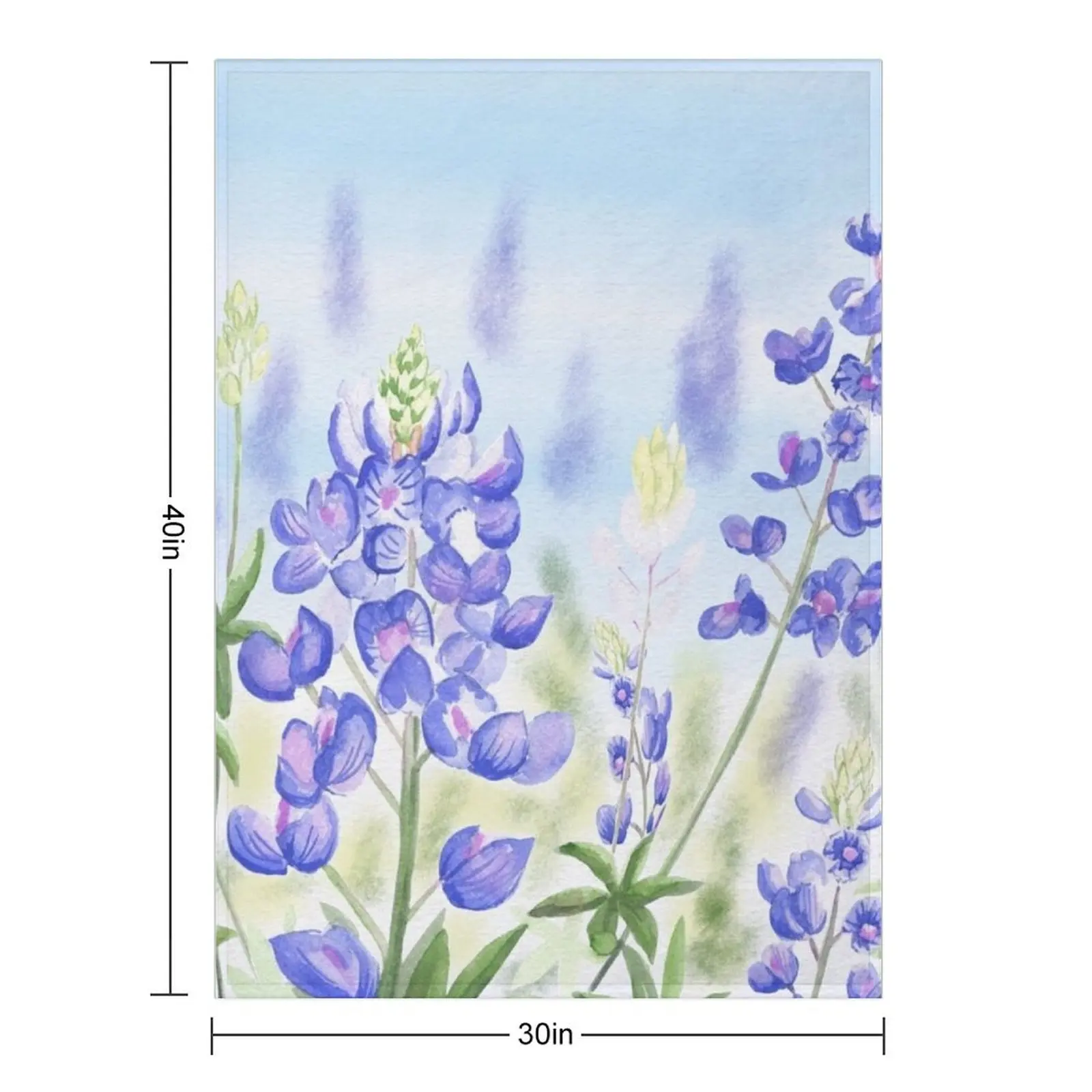 Bluebonnet Throw Blanket Retros Designers Giant Sofa Blankets For Bed manga decorative Blankets