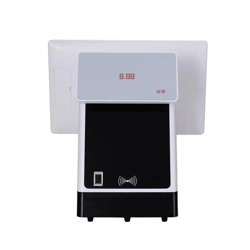 2026 15.6 Inch 1920*1080 FHD Capacitive Touch POS All-in-one With 50mm 80mm Printer And Barcode Scanner 8-digit Numeric