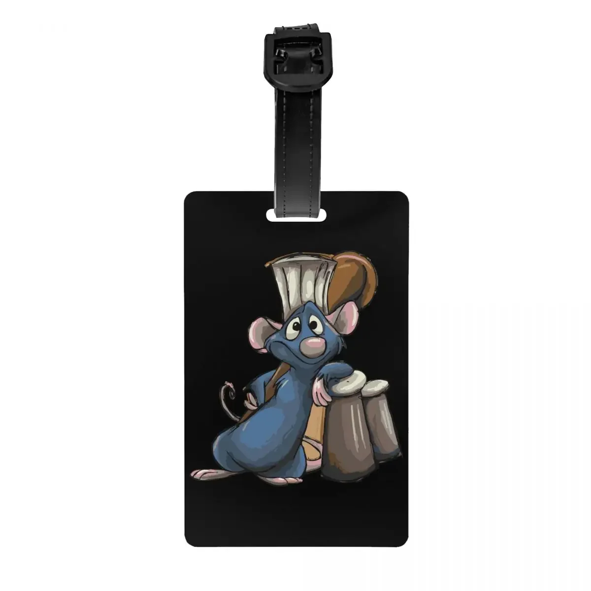 

Custom Little Chef Ratatouille Remy Luggage Tag With Name Card Privacy Cover ID Label for Travel Bag Suitcase