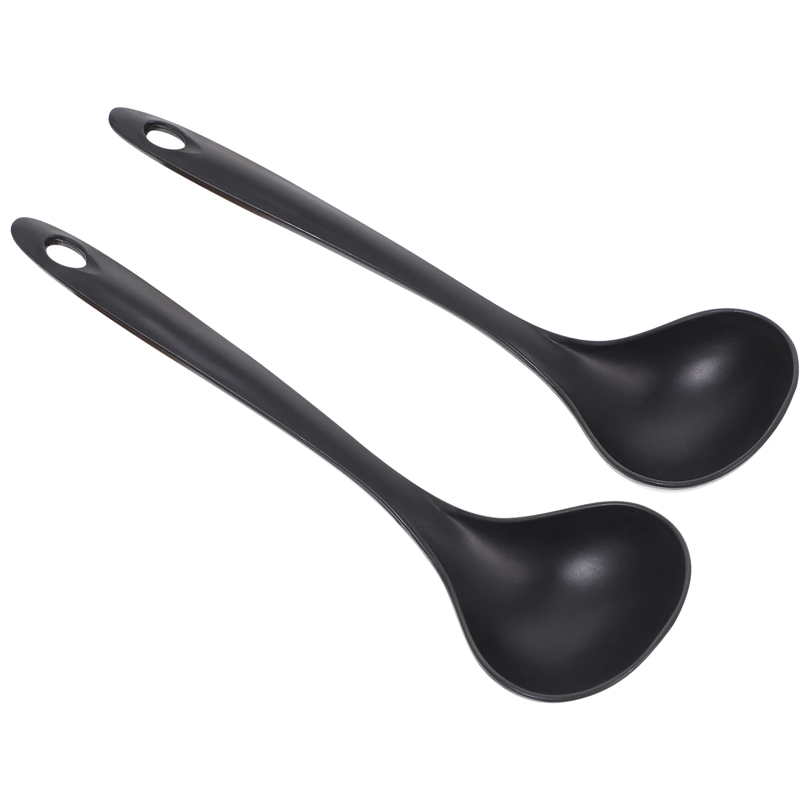 

2Pcs Long Handle Soup Spoon Kitchen Utensils Stainless Steel Mixing Cooking Serving Food Rice Hot Pot Ladle