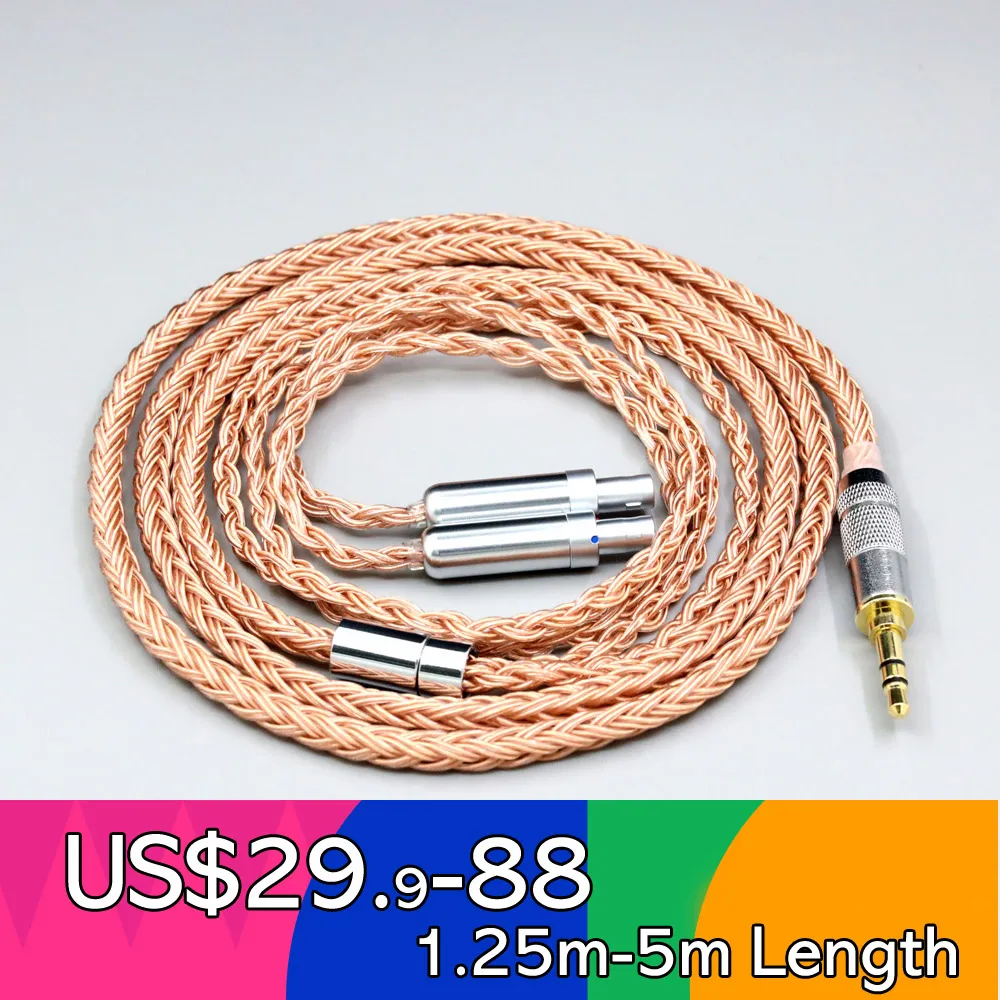 

16 Core 99% 7N OCC Earphone Cable For Sennheiser HD800 HD800s HD820s HD820 Enigma Acoustics Dharma D1000 Headphone LN006756