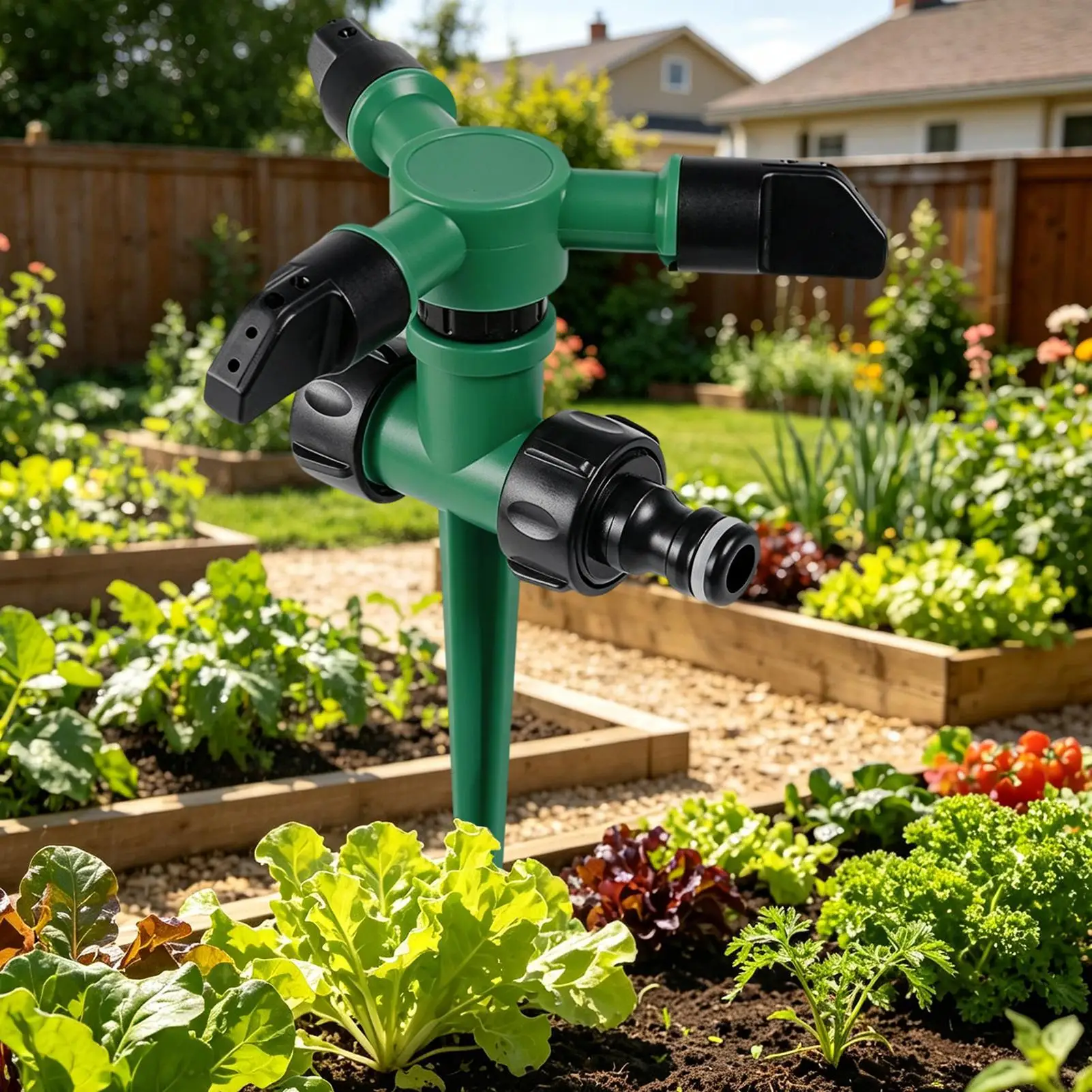 Sprinklers For Yard 360 Degree Rotating Automatic Adjustable Sprayer Rotary Lawn Sprinklers For Backyard Garden Patio Park