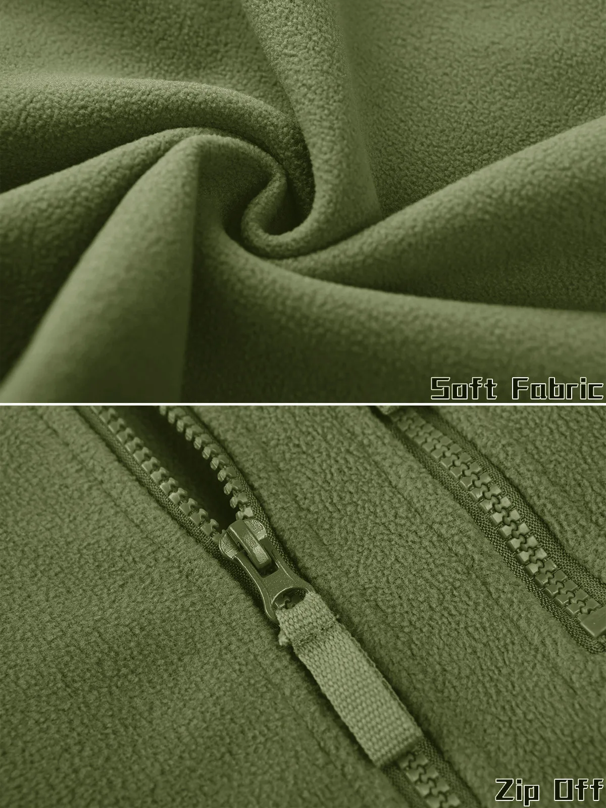 TACVASEN Men's Fleece Jacket Soft Warmth Windproof Full Zip Up Coat Multiple Zipper Pockets Hiking Working Outdoors Windbreaker 18 S0882fd9263c041c595ffe5da02487134F