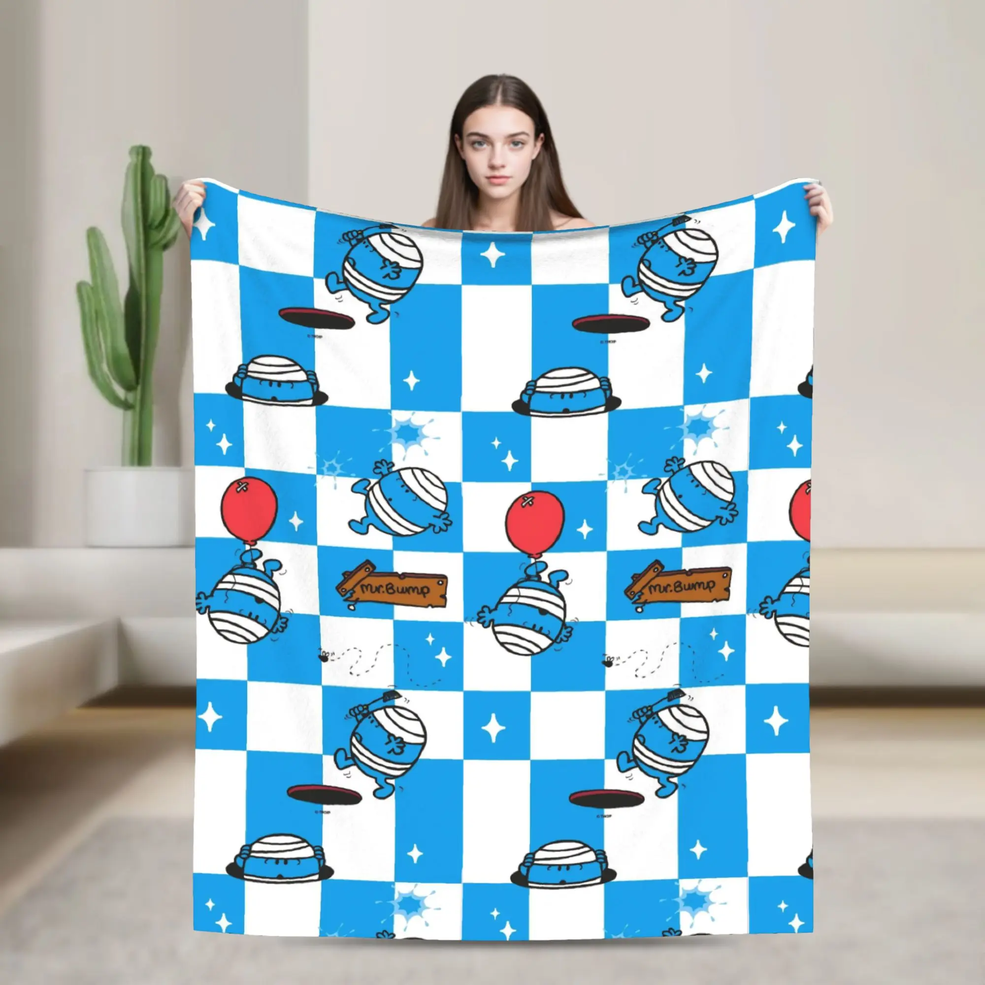 M-Mr M-Men L-Little M-Miss Knitted Blanket Humour Fuzzy Throw Blankets Home Couch Personalised Soft Warm Bedsprea,