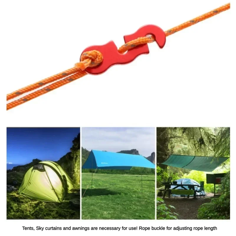 10 stks Verstelbare Camping Tent Koord Touw Gesp S Type Spanners Fastener Kit Outdoor Camping Tenten Beveiligen Accessoires