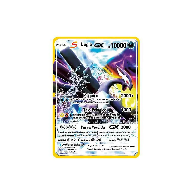 Hot-selling Metal PTCG Cards also known as Pet Sprites and Pocket Monsters available in English and Spanish