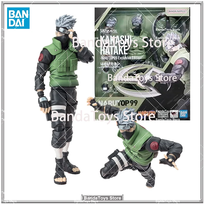 

Коллекция 100% года, оригинальные игрушки Bandai S.H. Фигатс SHF Kakashi Hatake NARUTOP99 2024 SDCC, эксклюзивная модель аниме Наруто