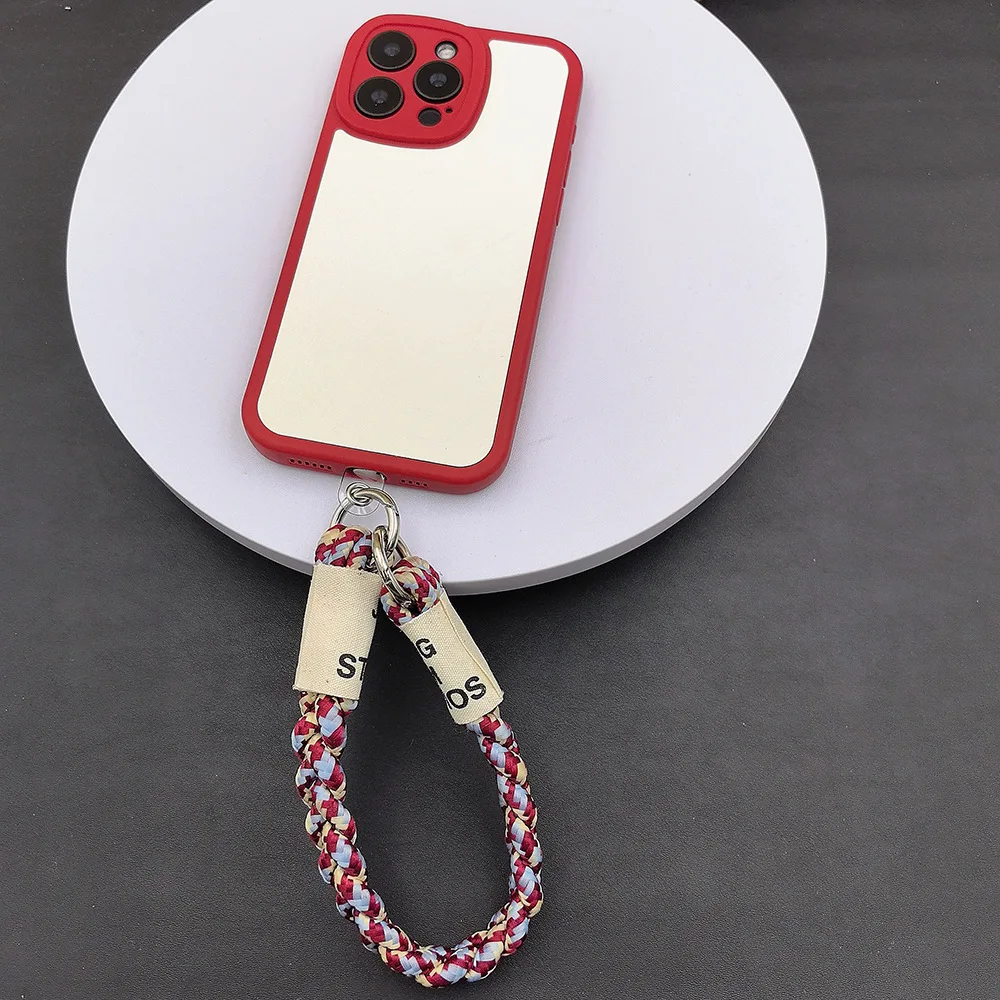 Phone Lanyard Woven And Knotted Polyester Keychain Fashionable Simple Strap Rope Camera Universal Multi-Functional Bag Pendant