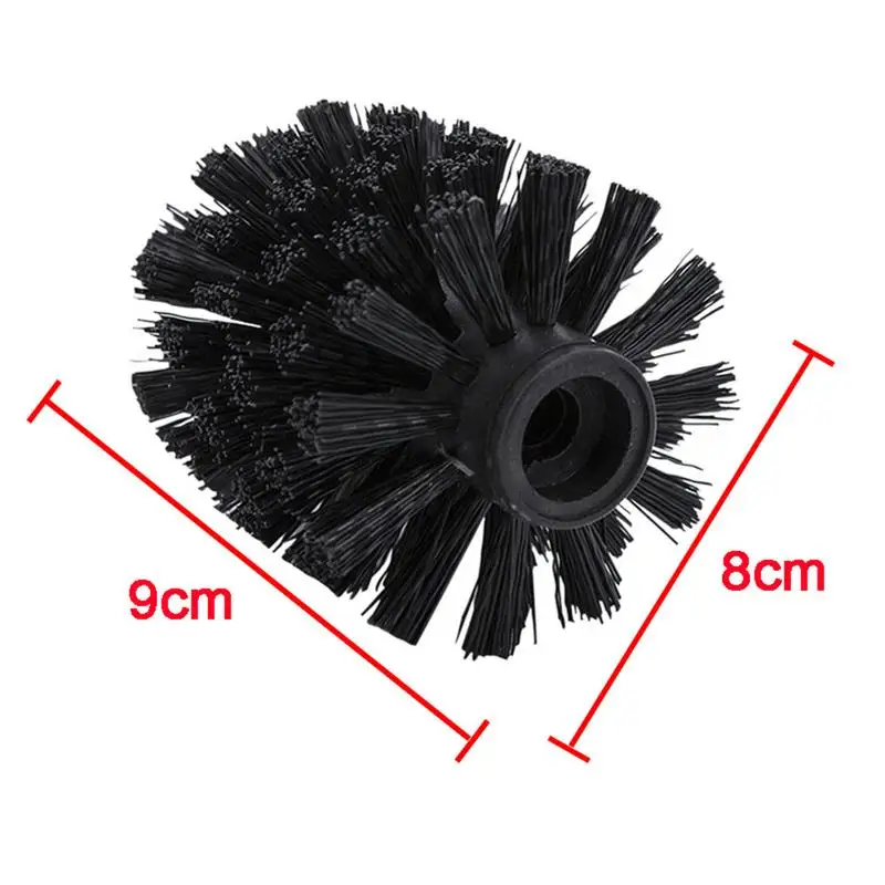 Universal Toilet Brush Head Holder, branco preto, limpar ferramentas sobressalentes, acessório durável, substituição em casa