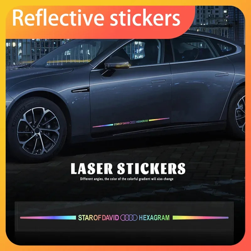 

Car reflective laser logo stickers For Audi A5 A3 A4 A6 A7 A8 Q2 Q7 Q3 Q5 Q8 B5 B6 B7 B8 B9 Q7 8P 8V 8L R8 8W0 919 311 12V