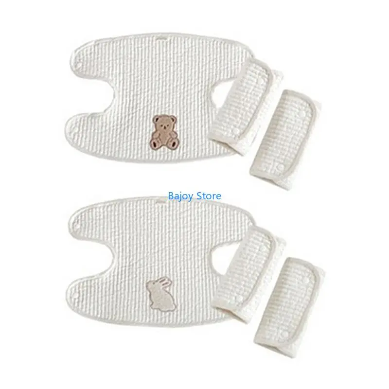 

63HE Baby Hip Seats Carriers Soft Cotton Saliva Towel Super Absorbent for Newborn Baby Bibs Infant for Drooling