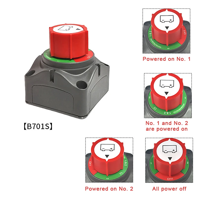 Saklar Putar Pemutus Isolator Mobil Saklar Pemutus Baterai Laut On/Off Untuk Mobil/Rv/Perahu