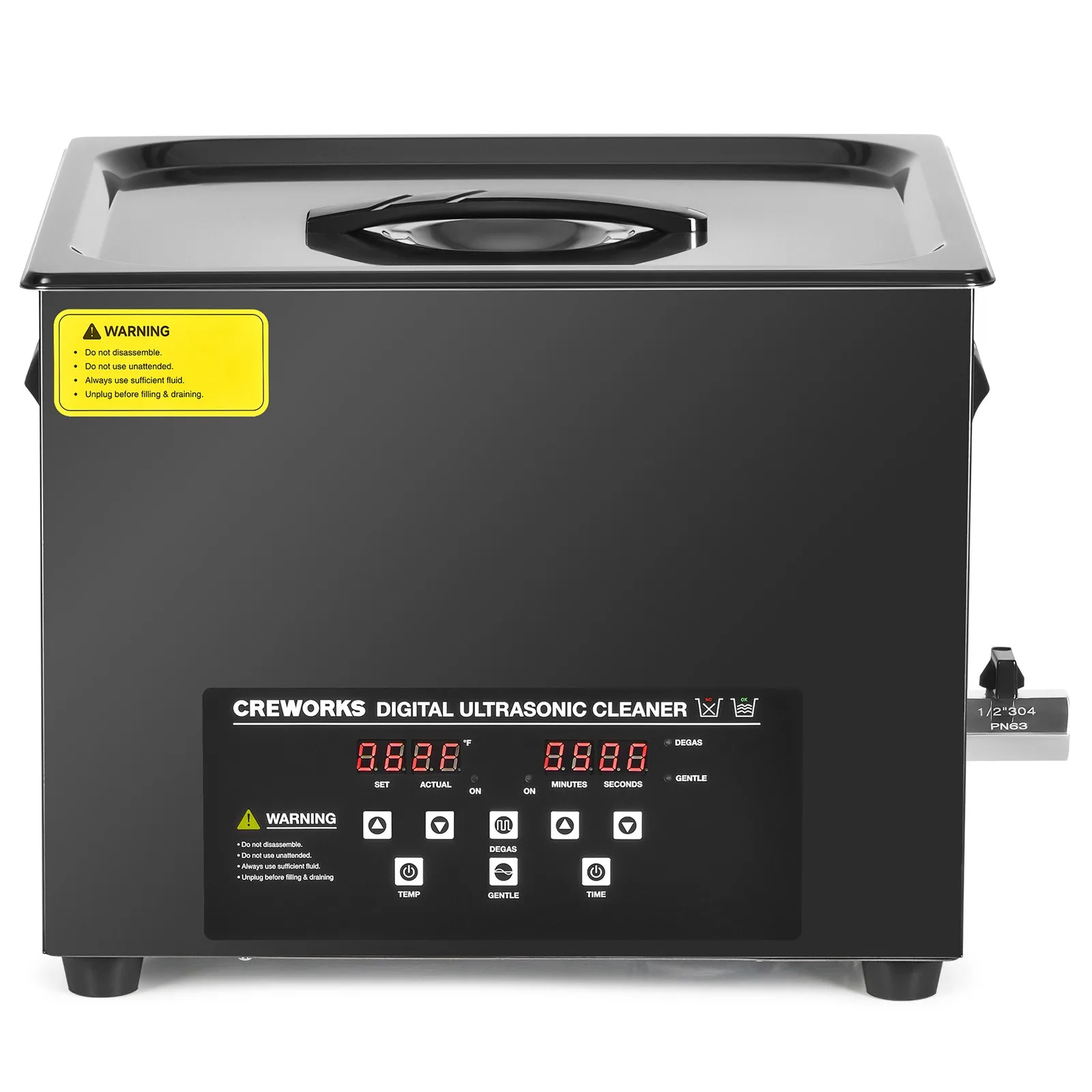 

15L Digital Ultrasonic Cleaner with Degas & Gentle Mode 600W Heater