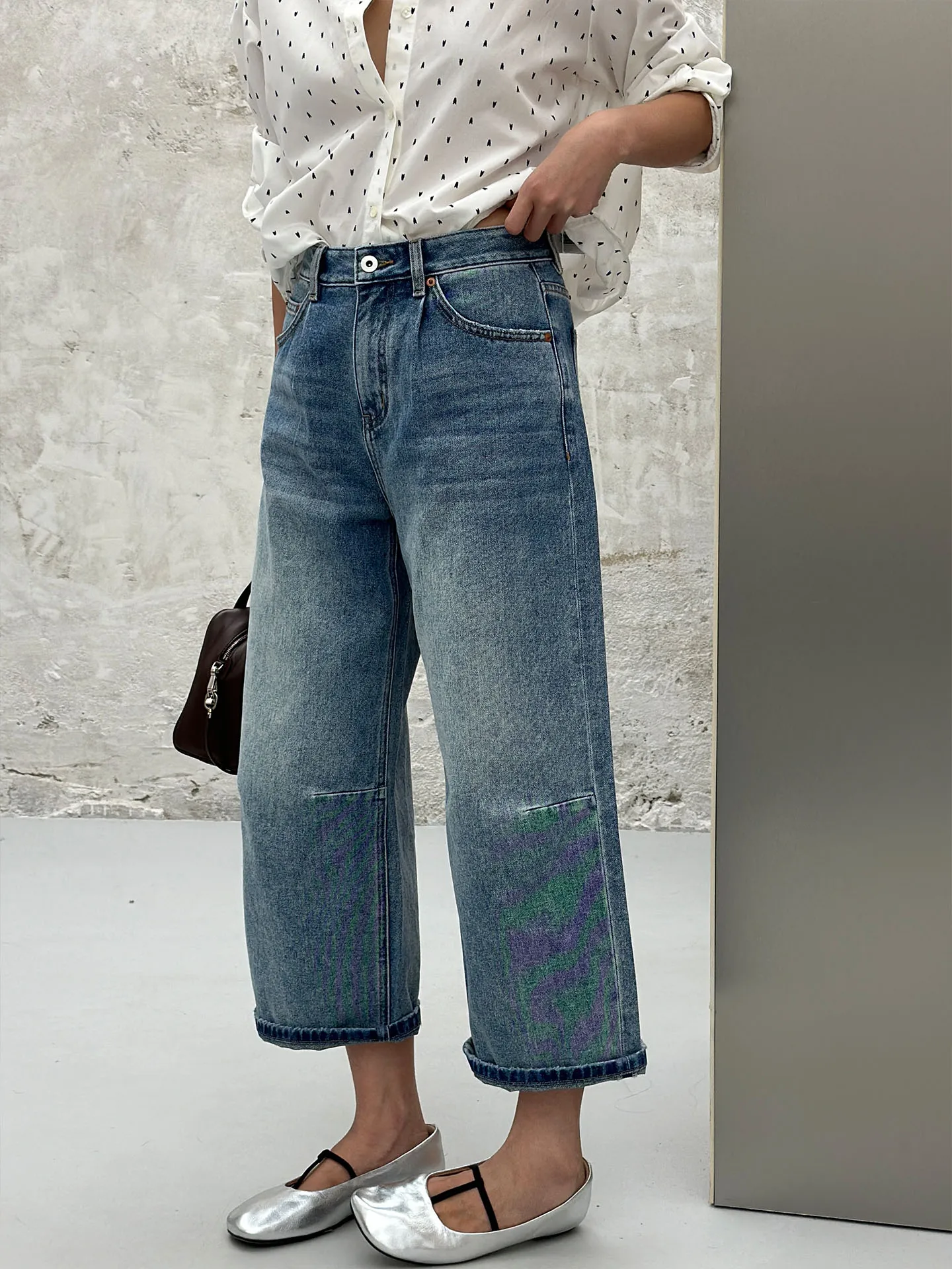 

Bodhl Retro Waed High Waist Wide Leg Jeans Women's Casual Straight Fit Cotton Denim Pants Vintage Sle Spring 2026