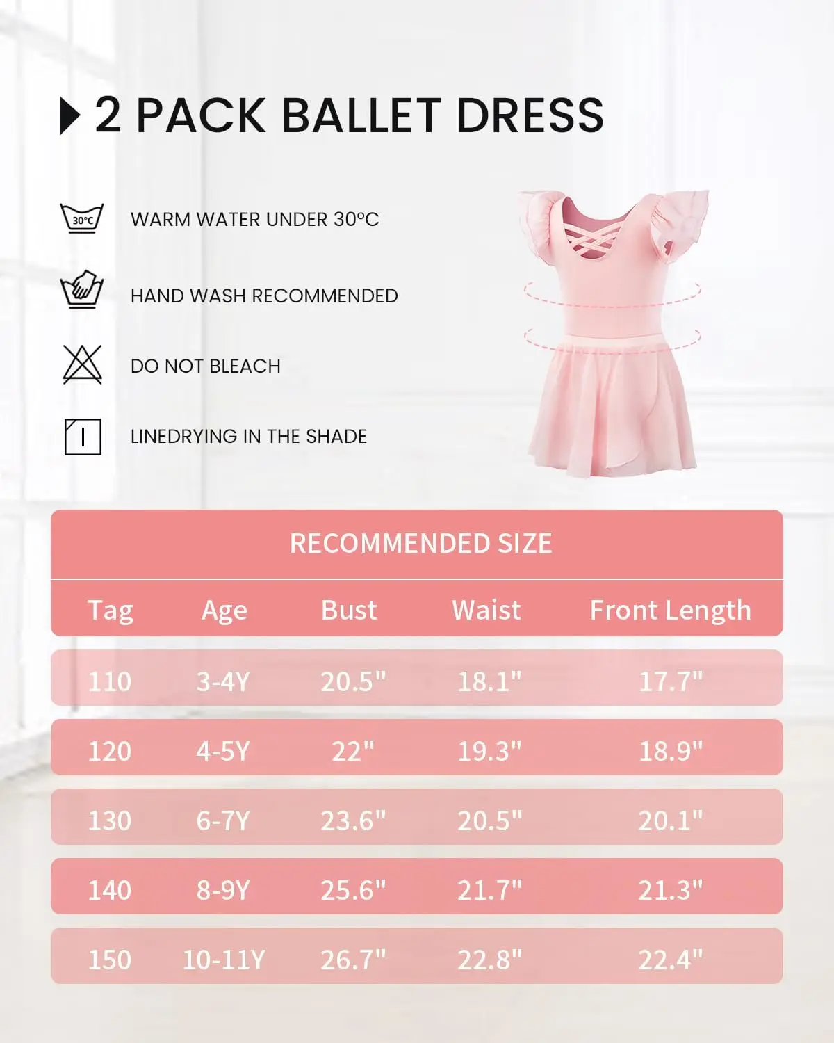 Vestido ballet com saia de dança removível para meninas, collant manga curta, traje de bailarina infantil, criança e criança