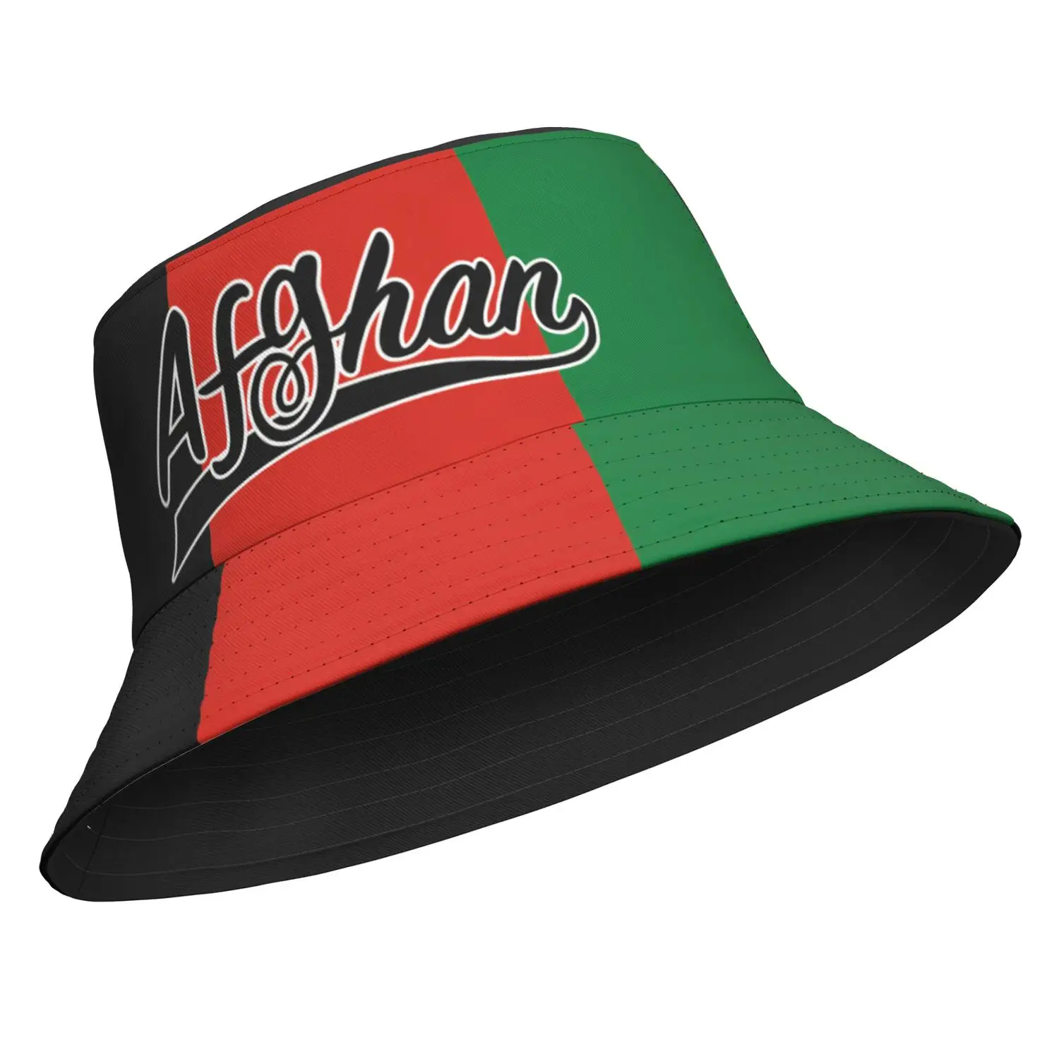 Afghan Fisherman Hats Free Custom Name Number Logo Bucket Cap Travel  Persian Pashto Islamic Logo Text Img Flag Af Headgear