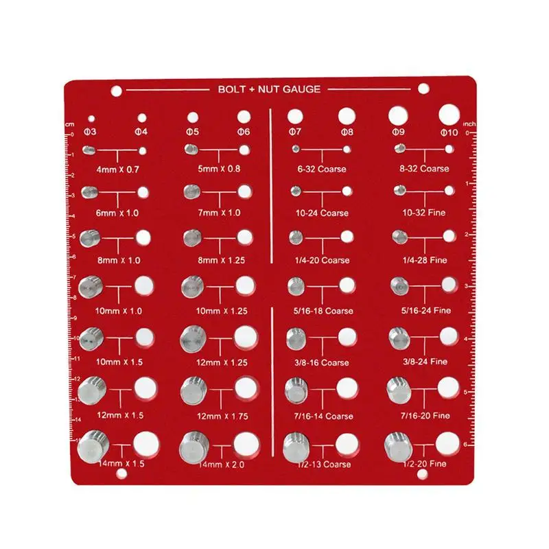 

Thread Checker Thread Gauge Bolt Size Finder Bolt Measuring Tool Screw Size And Thread Gauge Screw Size Chart For Professionals