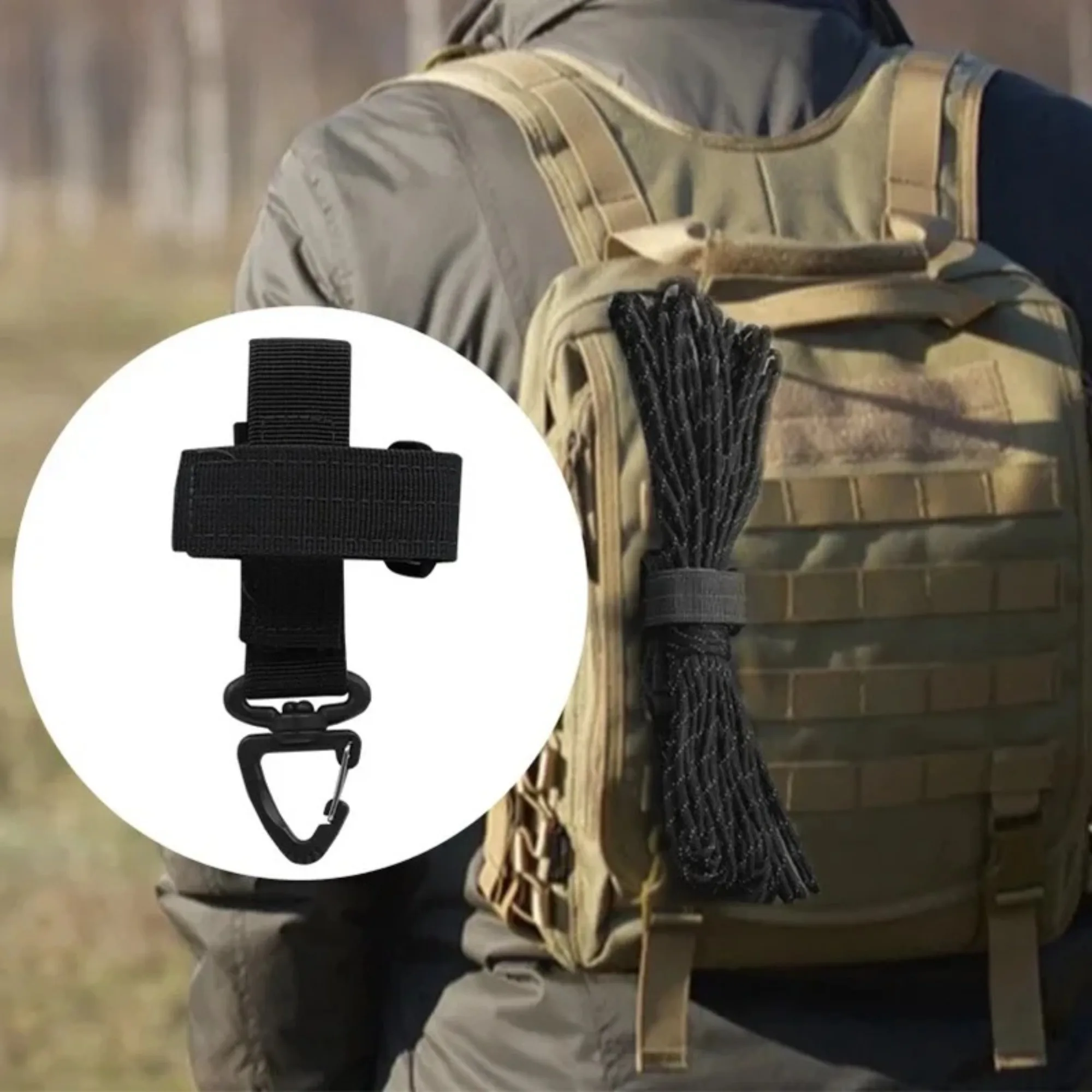 2PCS Outdoor Small Tools Tactical Gear Glove Holder Strap, Molle Key Ring Tactical Keychain Nylon Gear Keeper Glove StrapMolle