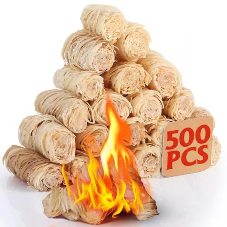 

Fire Starter - Natural Fire Starters for CampfiresFireplace Pellet Stove and Wood Fire Pit Smoker BBQ Chimney Pizza Oven - Fire