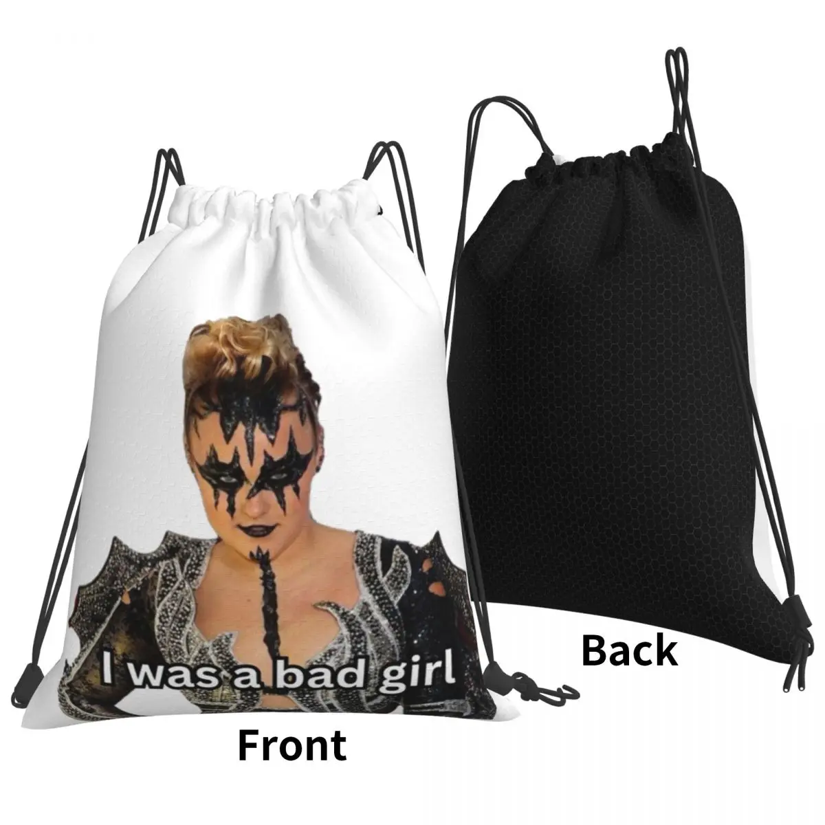 JoJo Siwa Bootleg Singer Karma Album Backpacks Portable Drawstring Bundle Pocket Shoes Bag Book Bags for Man Woman Students