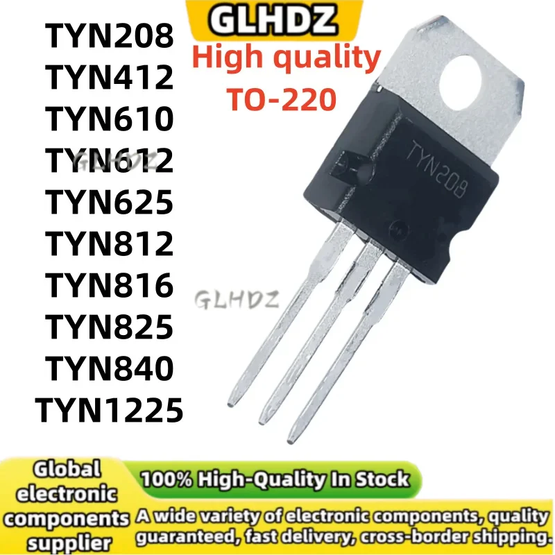100% NEW 10units TYN208 TYN412 TYN610 TYN612 TYN625 TYN812 TYN816 TYN825 TYN840 TYN1225 to-220 in stock