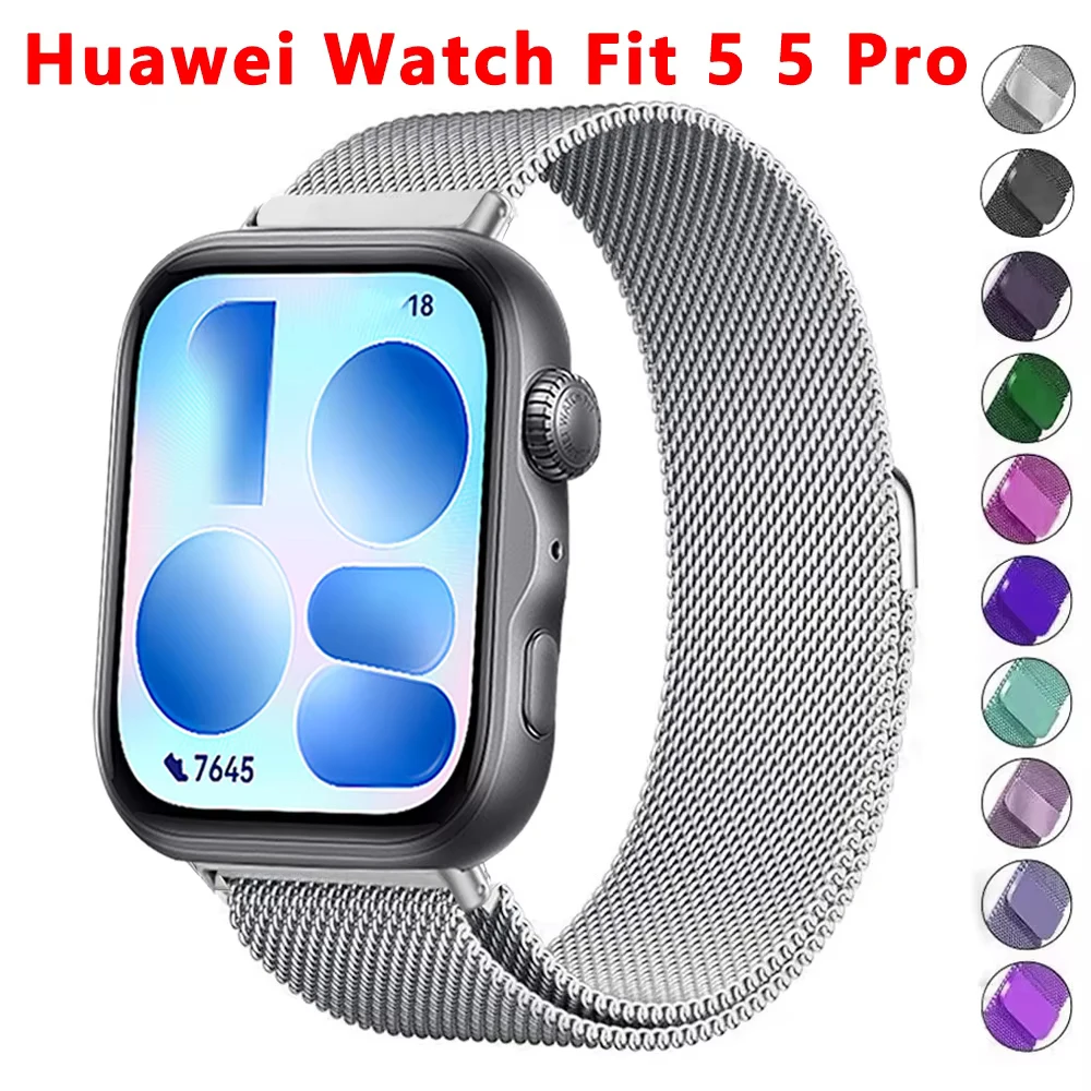 Milanese Loop Armband für Huawei Watch Fit 5 4 3 Smartwatch Armband Huawei Watch Fit 4 5 Pro Armband Metallarmband Zubehör