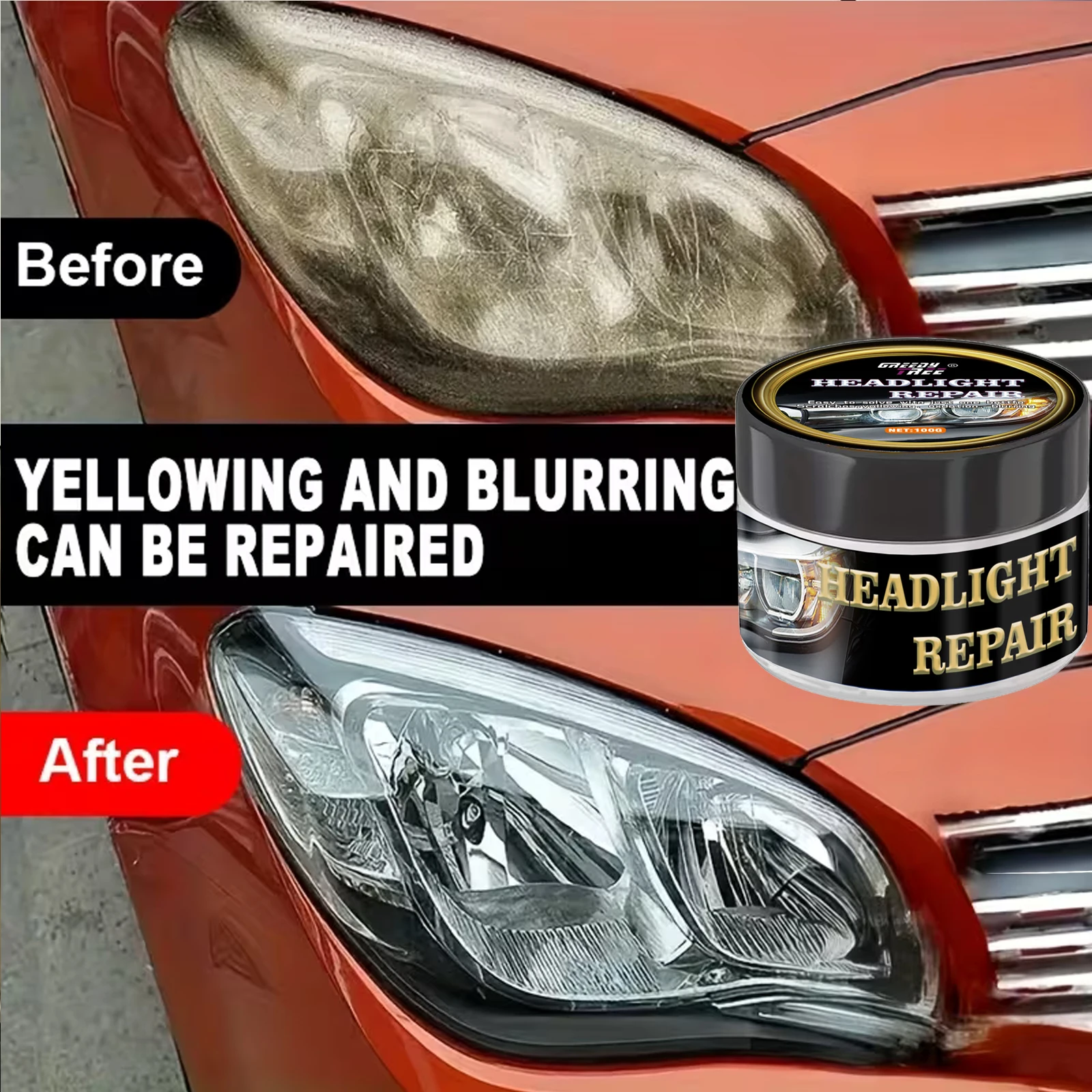 Universal Headlight Repair Kit - Car Headlight Polishing Paste - Remove Oxidation, Restore Clarity, Easy to Use, No Need to Poli image 3