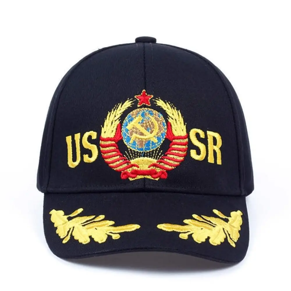 Russian National Emblem CCCP USSR Embroidered Baseball Cap Cotton Adjustable Baseball Hats Snapback Caps For Man Women Unisex