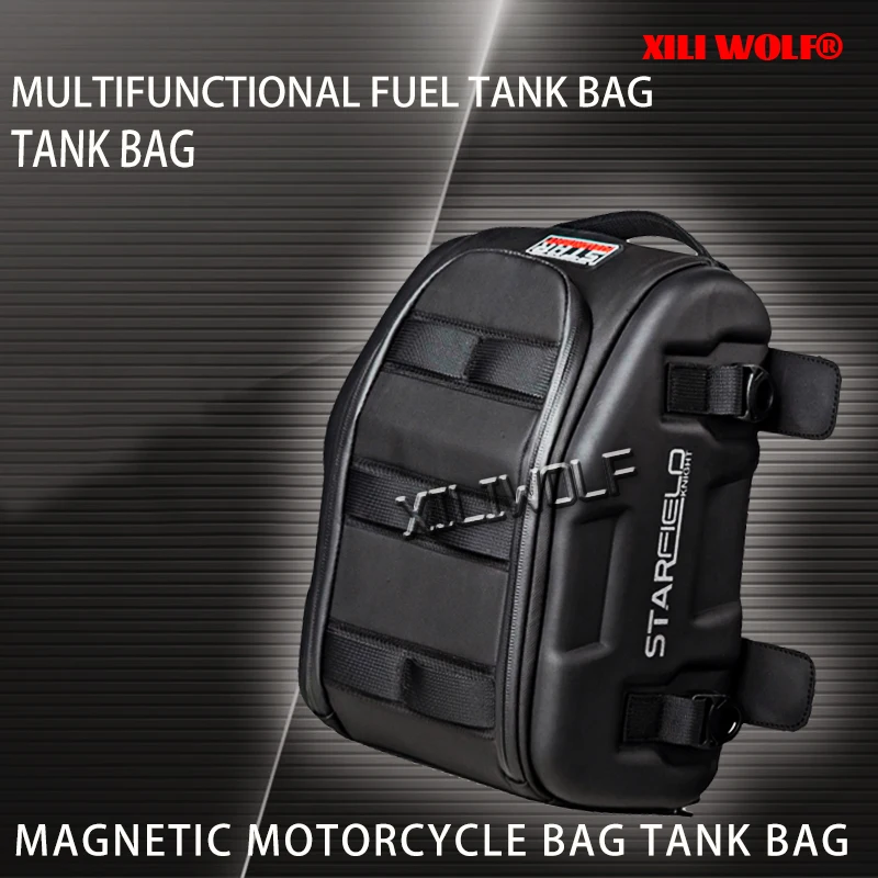 MOTORCYCLE BAGS Black Fuel Tank Bag Magnetic Motorcycle Saddle Bag Racing Bag For BMW R1200GS R1250GSA F750GS F850GS R RT C400X