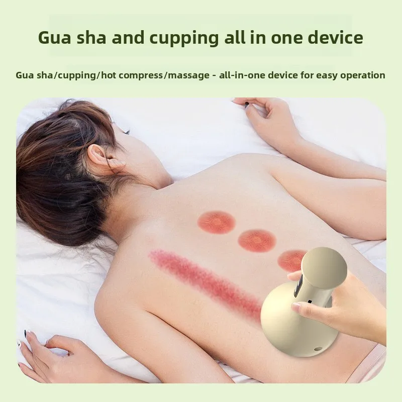 

Smart Cupping Massage Set 9-Level Vacuum Suction Chinese Meridian Therapy Red Light Heating Jars Cellulite Scraping Massage Tool