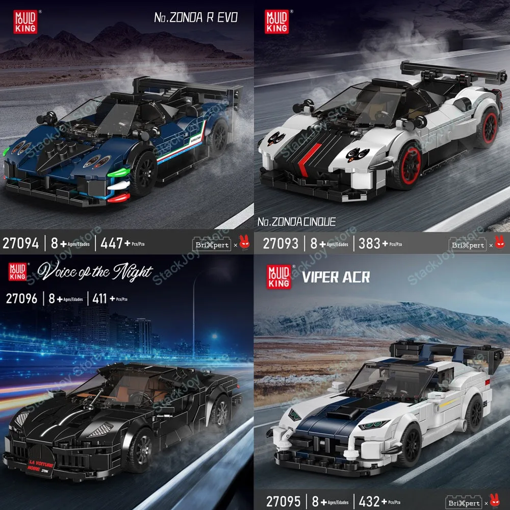 Mold King Technische Auto Speelgoed Alle Type Sport Racing Supercar Voertuig Bouwstenen Set Montage Baksteen Voor Kinderen Kerstcadeaus
