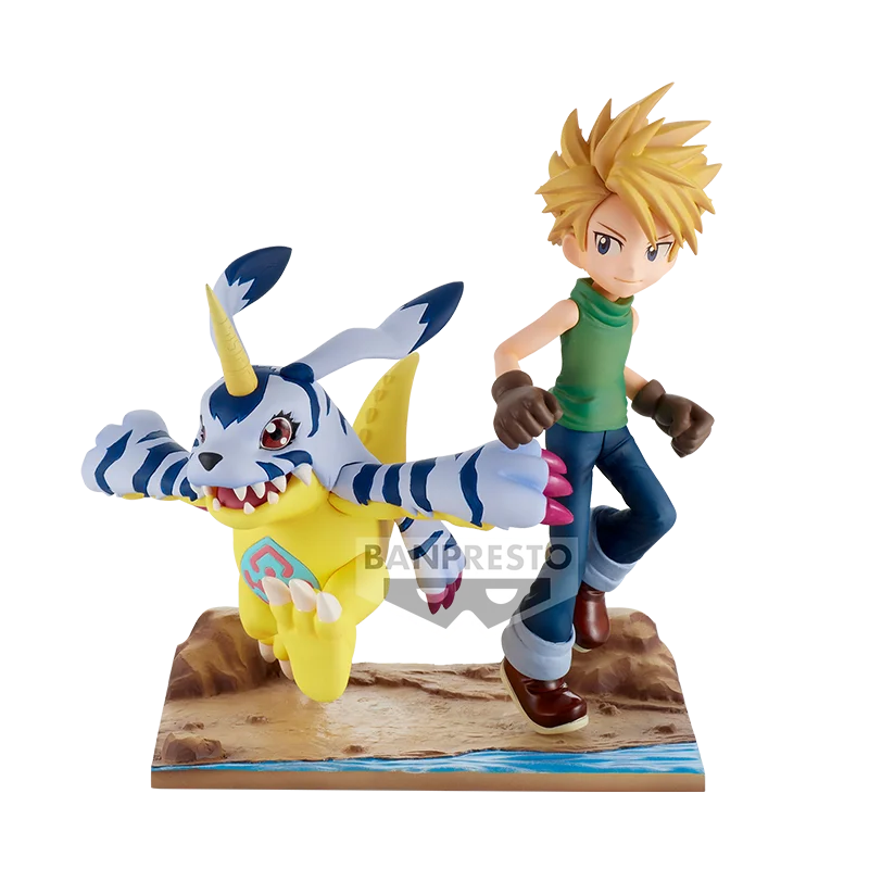

Bandai Eyewear Factory Digimon DXF Ishida Yamato and Kabu Beast Desktop Figurine Model Birthday Gift