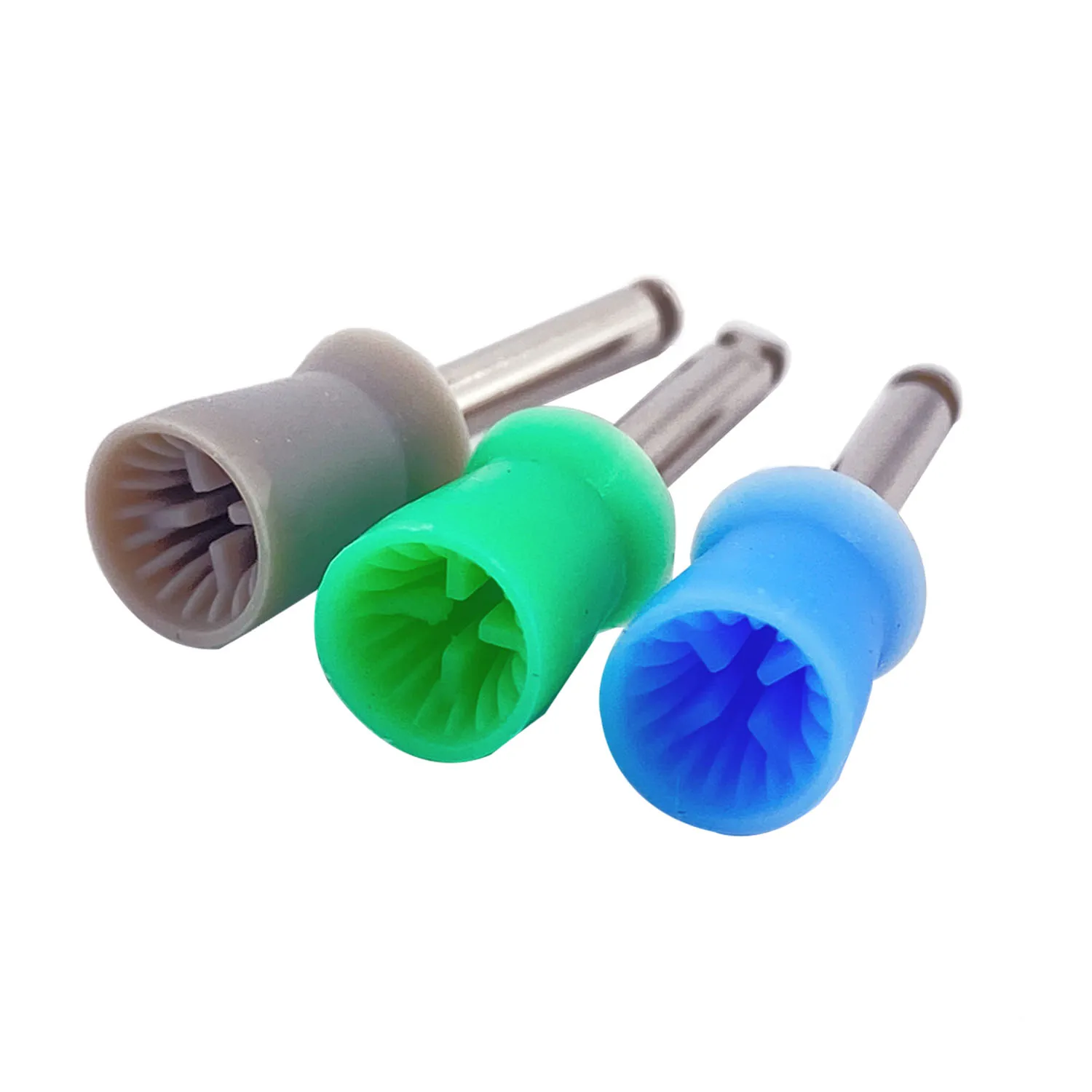 50/100pcs Dental Polishing Cup Tooth Polish Colorful Rubber Brush Polisher Prophy for Low Speed Handpiece Dentistry Lab Material