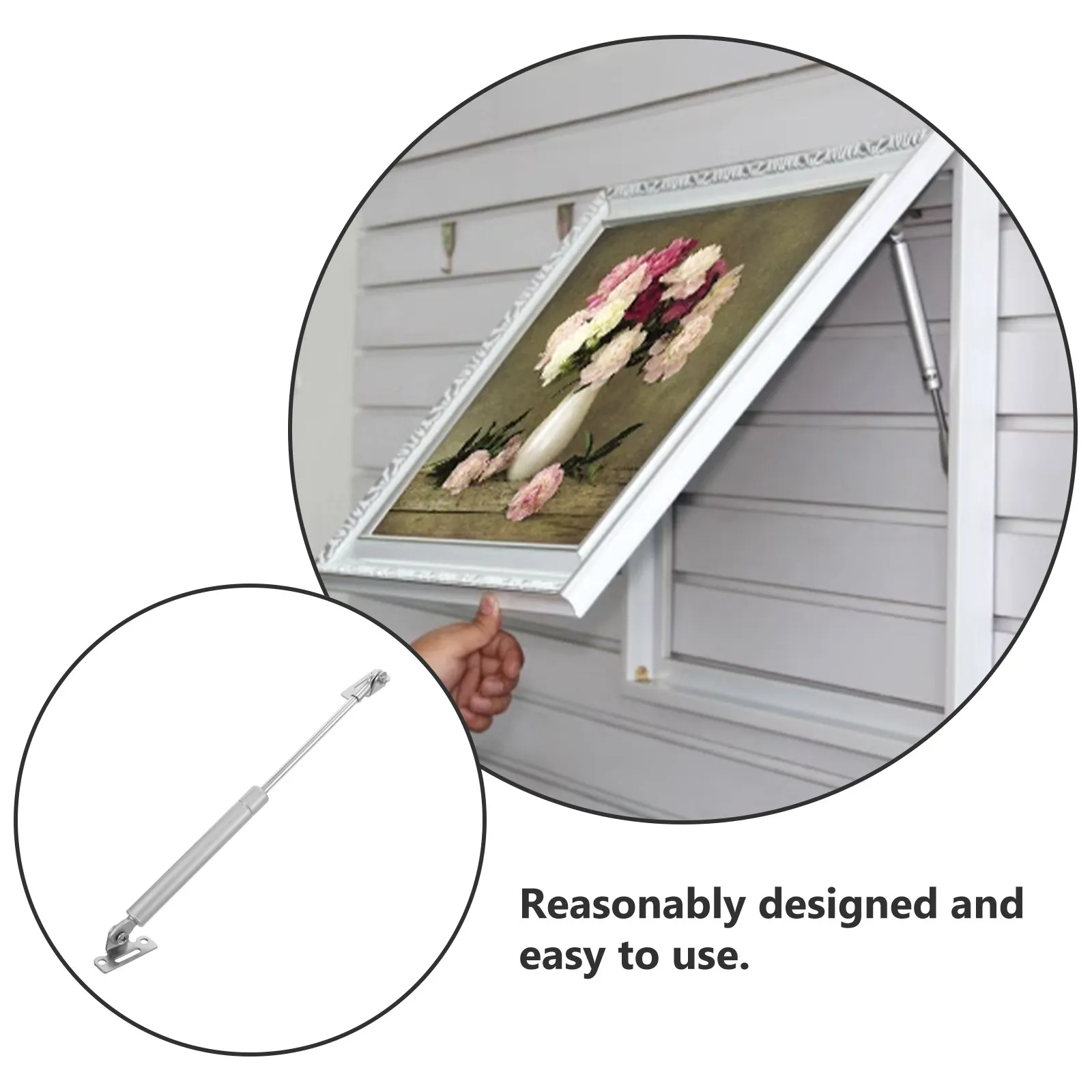 

Gas Spring Supports for Cabinet Lift Heavy Duty Hinge with Hydraulic Technology Seamless Motion Lid Support Hinge for Office