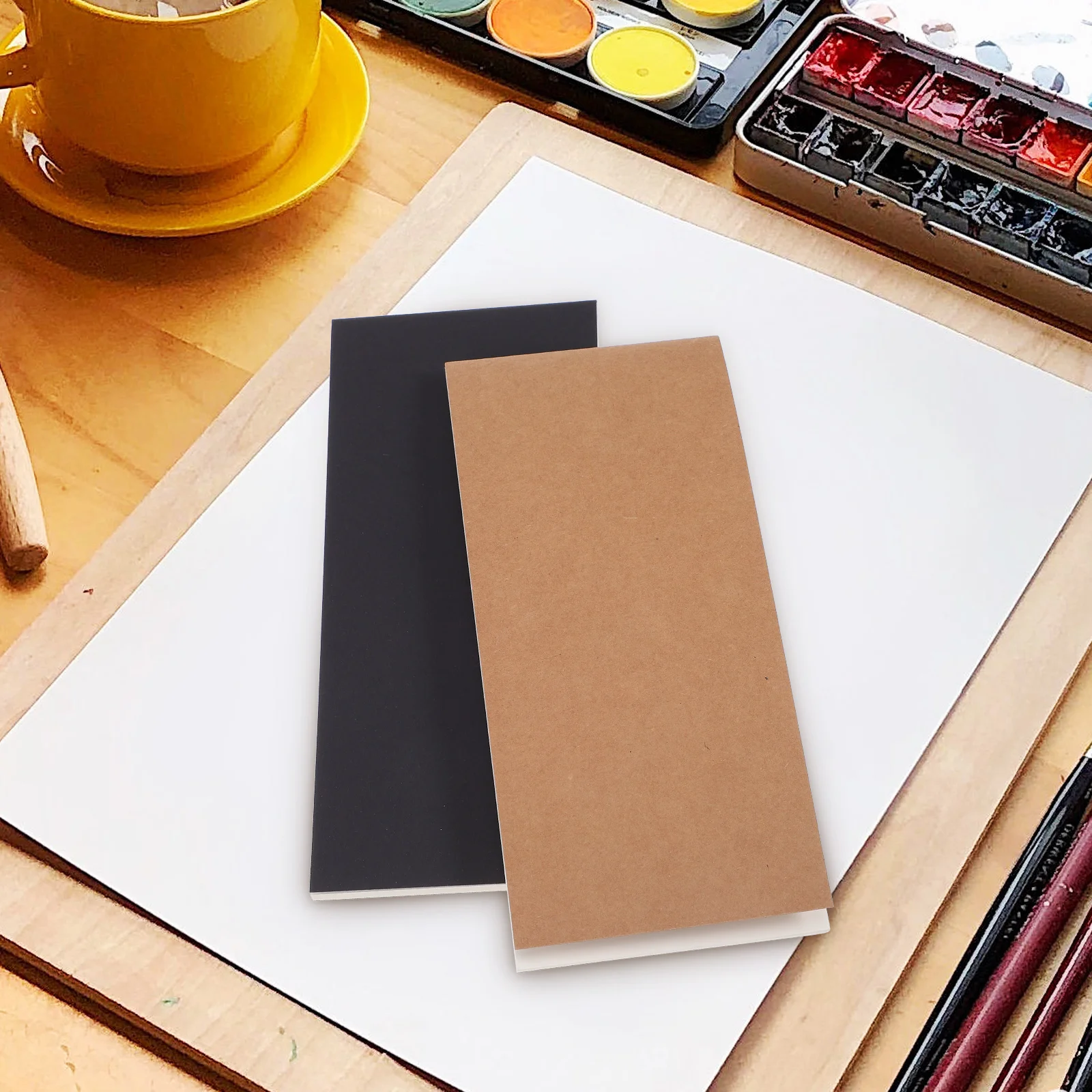 2 Pcs Mini Notebooks Bulk Memo Pad Smooth Paper Pocket Notepad Different Colors Small Notebook Server Pads Portable