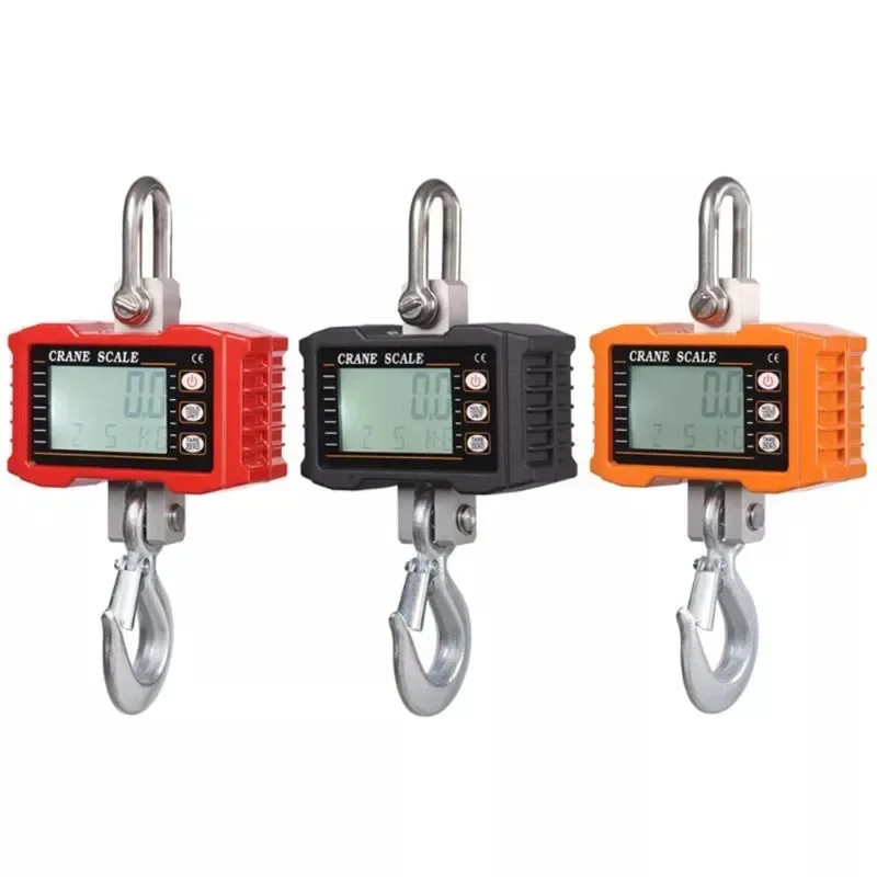 

Digital Hanging Scale 1000kg Portable Heavy Duty Crane Scale LCD Backlight Industrial Hook Scales Unit Change/Data Hold