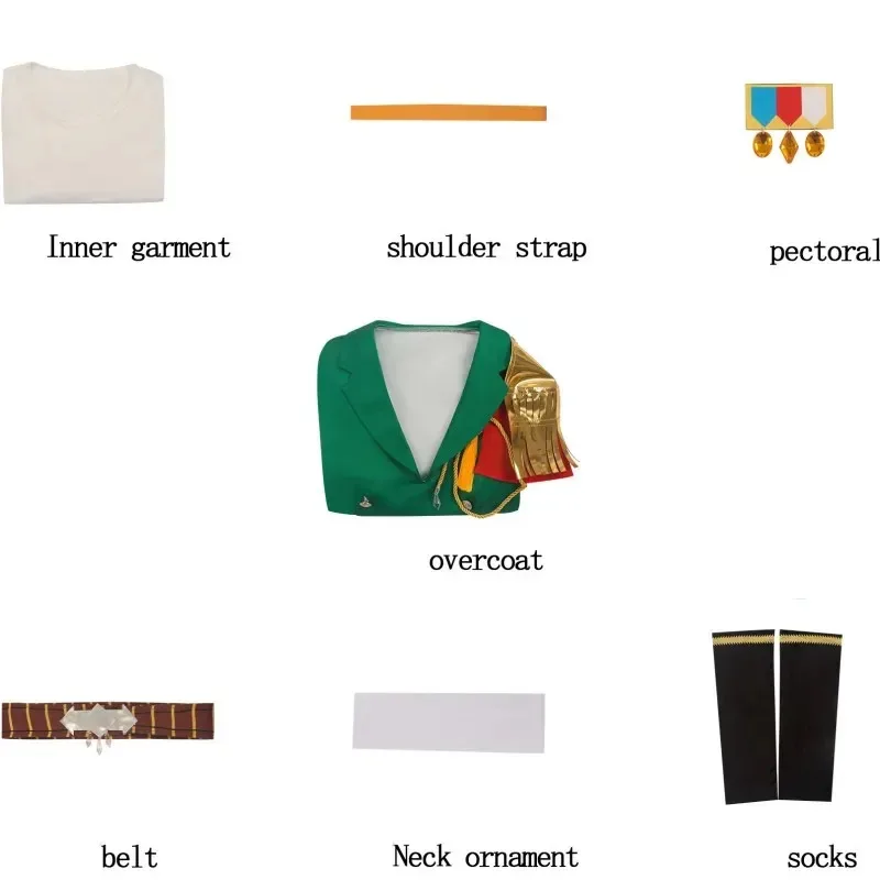 Juego CyAnime Umamusume: Pretty Derby Symboli Rudolf, disfraz de Cosplay, peluca de rey, uniforme militar verde, traje de Halloween Kawaii para mujer