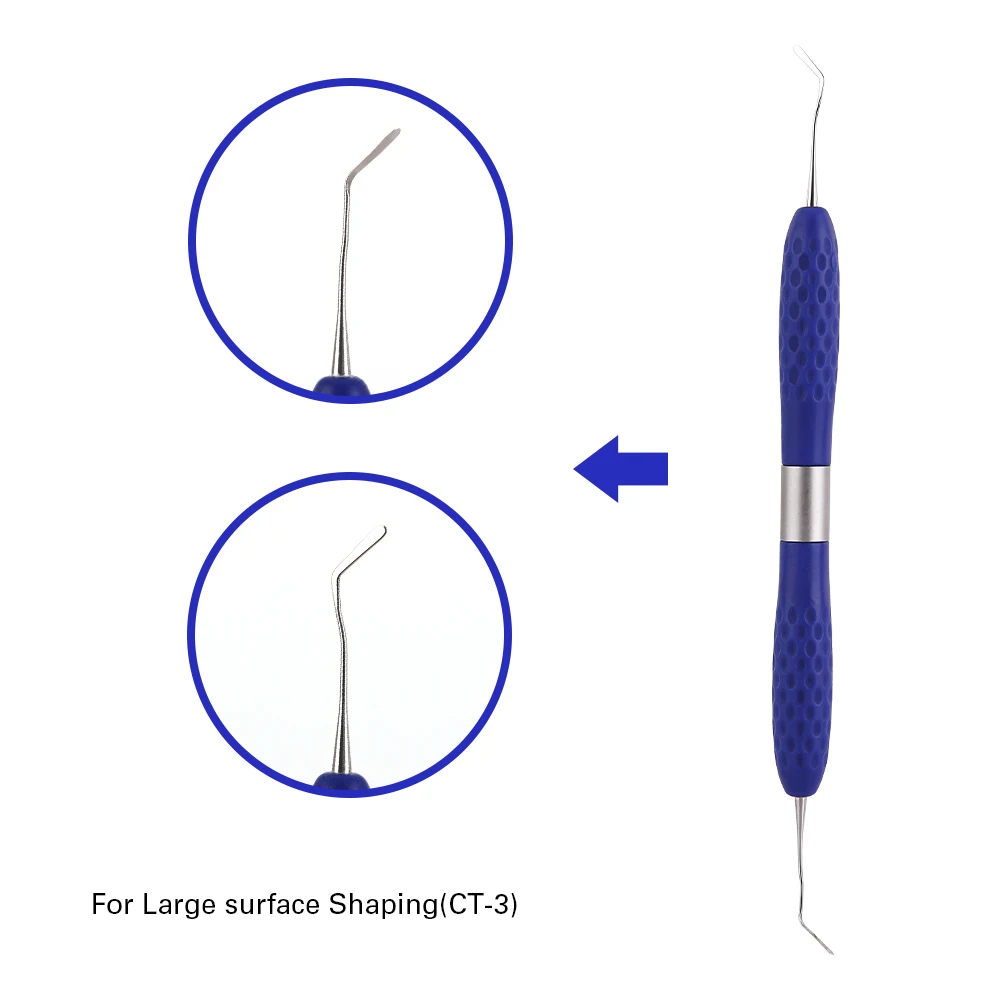 Ergonomic Silicone Handle Dental Resin Instrument Non-Stick Aesthetic Restoration Knife Composite Filler Dentistry Tool image 5