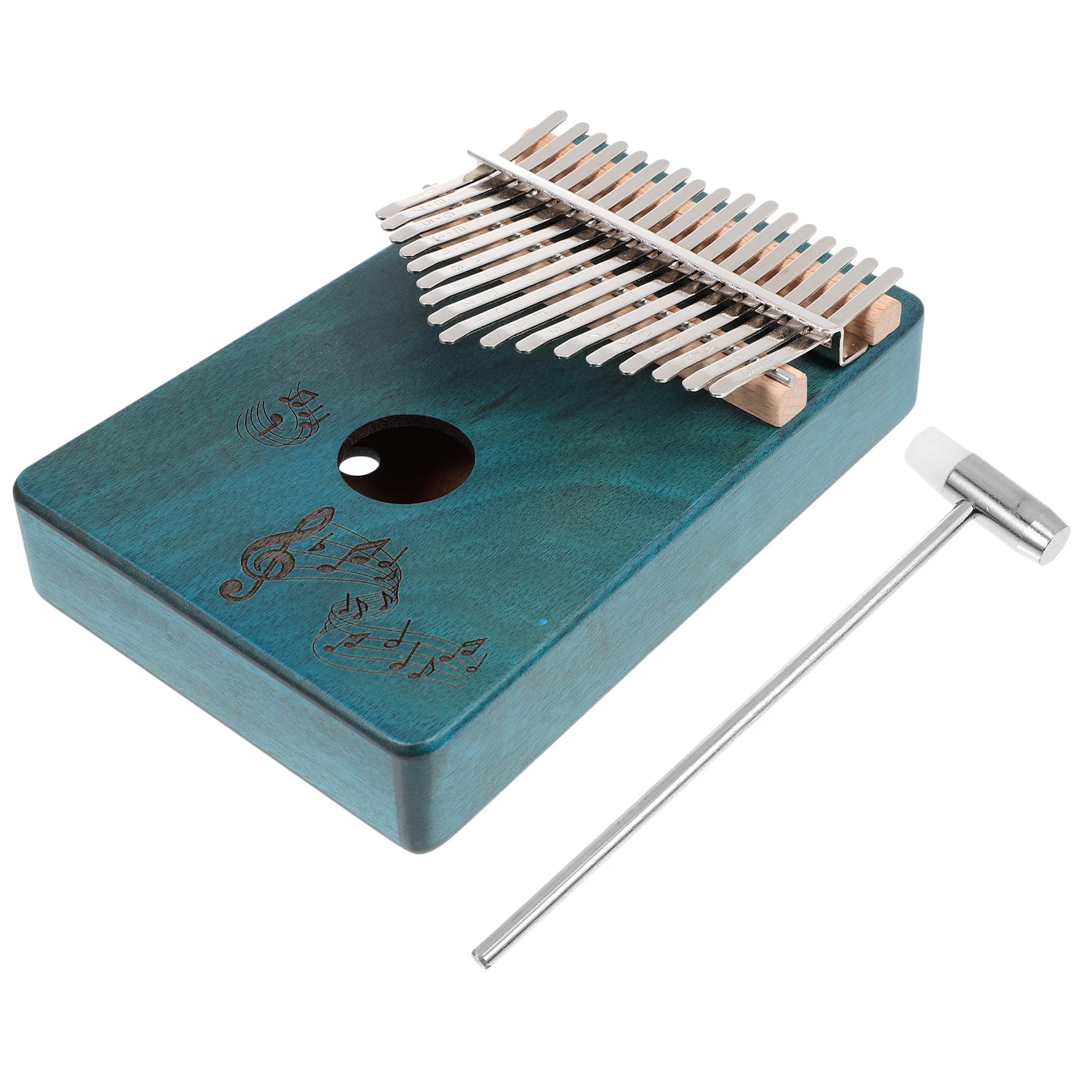 1 مجموعة المهنية كاليمبا الإبهام البيانو 17 مفاتيح أداة عزف موسيقى محمولة صوت واضح صنعة بديعة لحن هدية #2