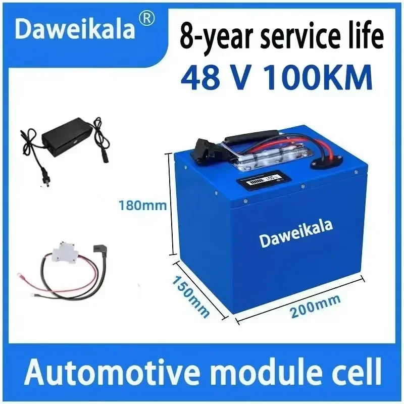 Super large capacity 100 km electric vehicle 72v48v60v electric motorcycle tricycle lithium battery