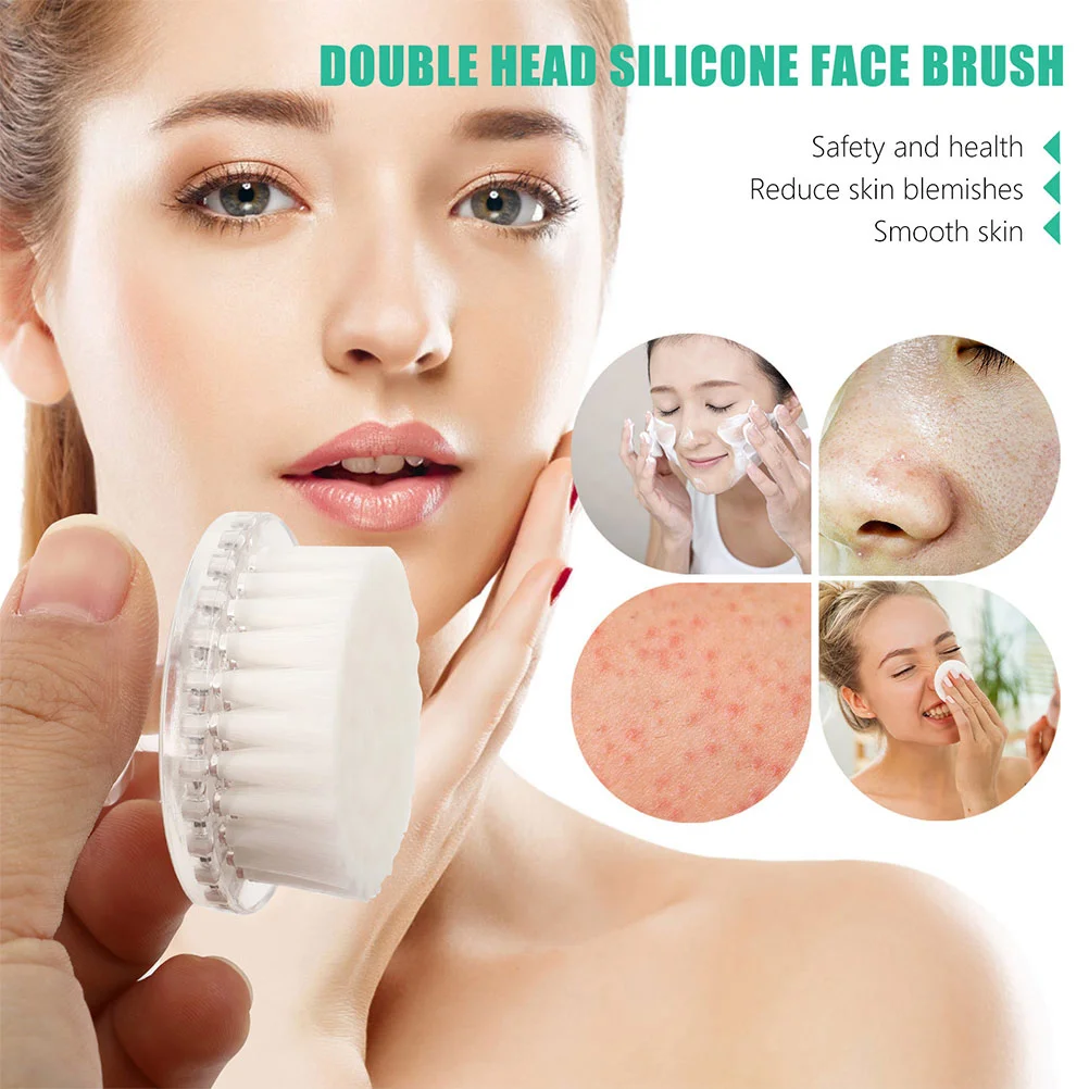 Scrubber Cleansing Brush Facial Massager Face Exfoliator Tool Handheld Mask Mirror