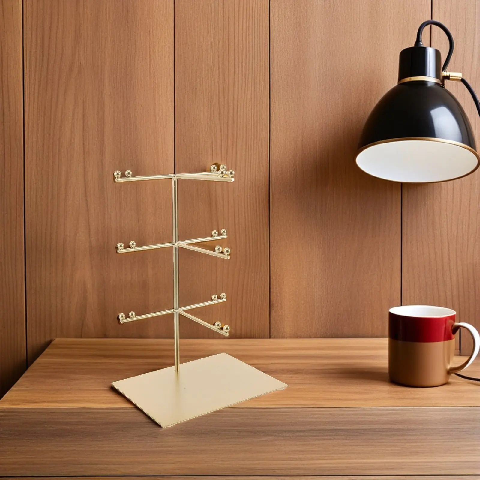 

Metal 3-Tier Eyewear Display Rack Sunglasses Glasses Stand Organizer for Store Mall Home Use Space Saving Easy Assembly Strong