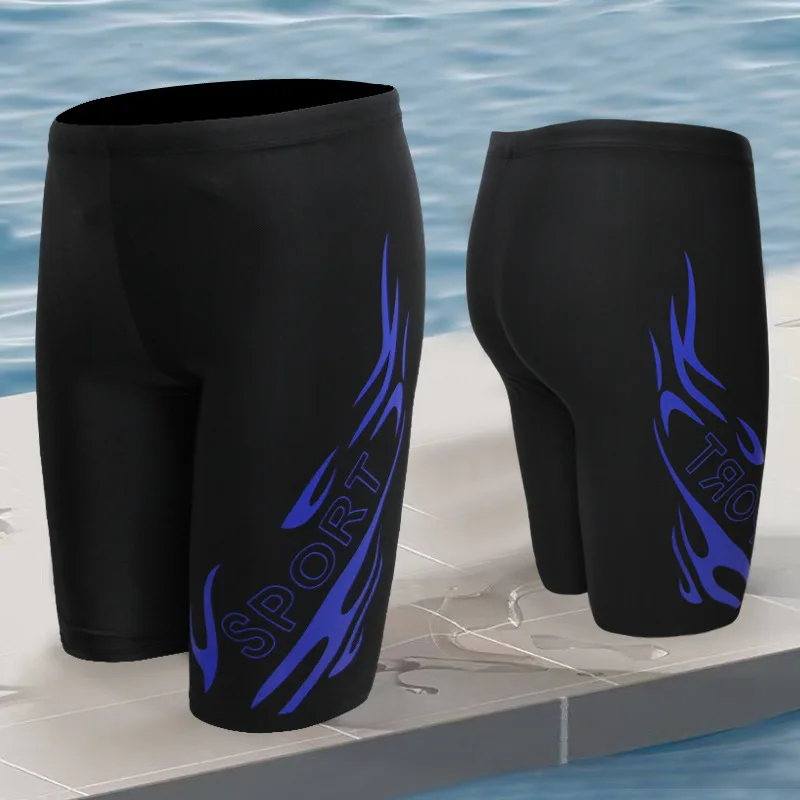 Mens Swimsuit Swimming Trunks Training Swimwear Racing Shorts Quick Dry Beach Tights Surf Swim Jammers