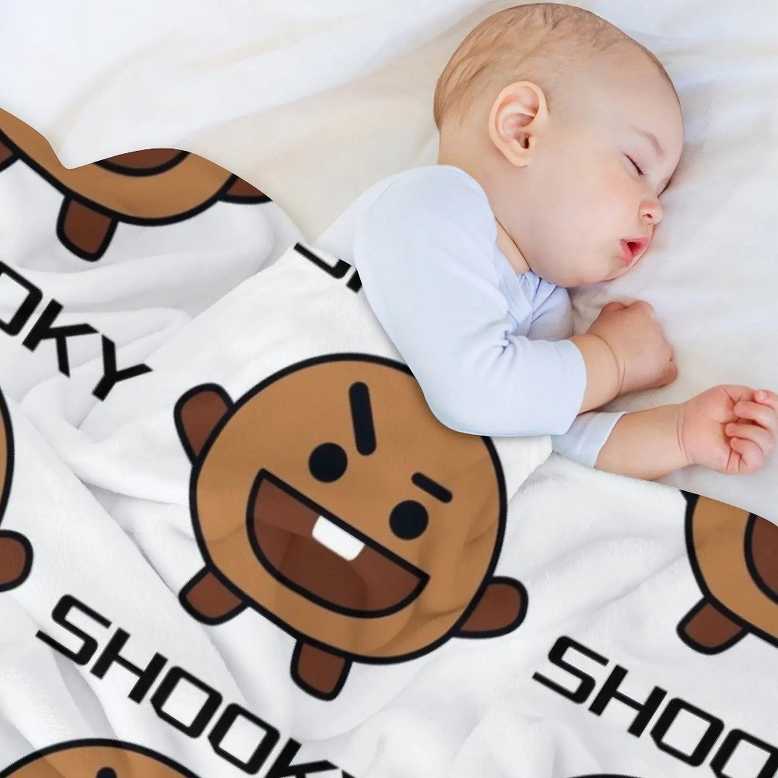 Shooky Throw Blanket Winter beds Plaid Flannels Custom Blankets