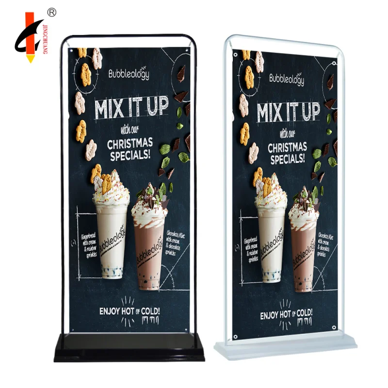 customized.Easy Up And Portable Stable Door Type Display Stand