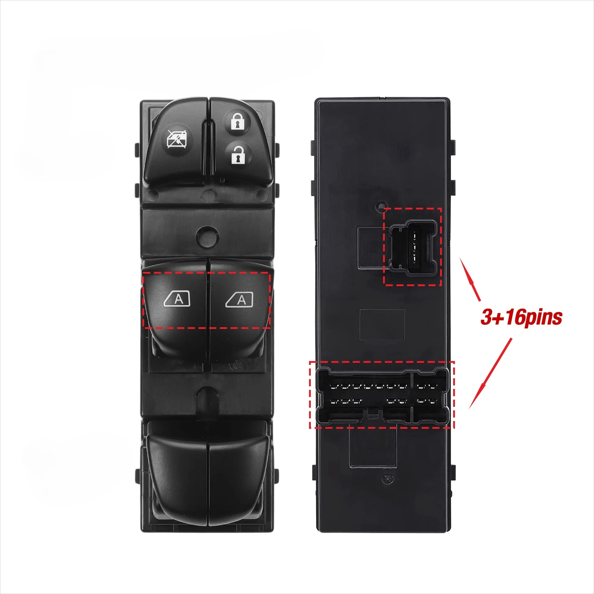 

Новый 25401-3TA4A 254013TA4A для Nissan Altima 2013-2018, передняя левая сторона водителя, главная кнопка управления стеклоподъемником